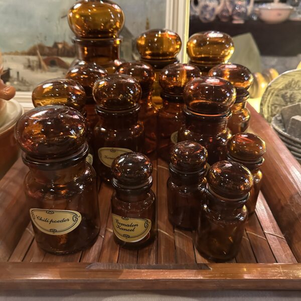 VINTAGE - Apothekers flessen Verreries de Momignies