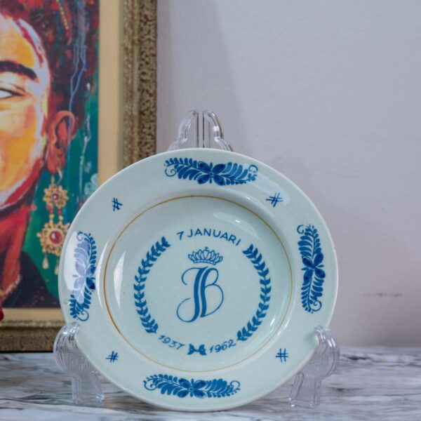 VINTAGE- Jubileum bordje huwelijk Juliana en Bernard