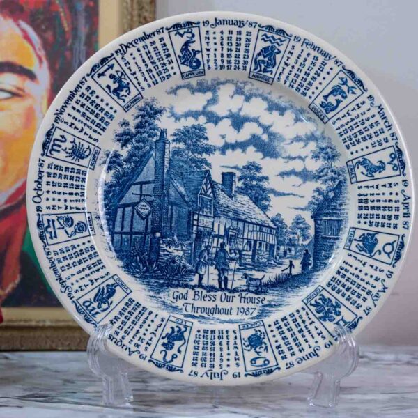 VINTAGE Horoscoop bord, God Bless Our House