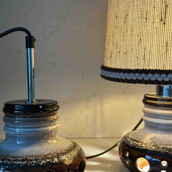 Fat Lava schemerlamp & hanglampje (West-Germany)