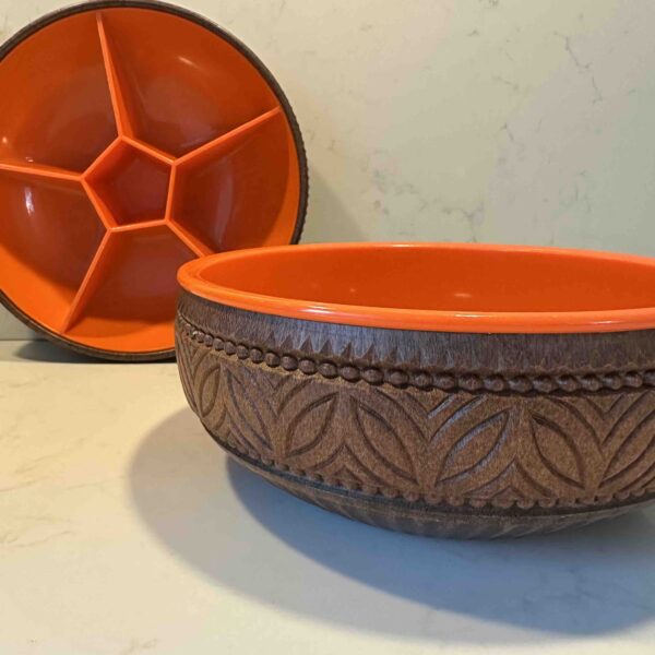 Oranje vintage snack schalen  Emsa