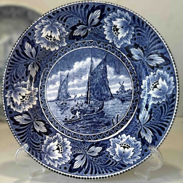 Ceramique Maastricht bord met bootjes