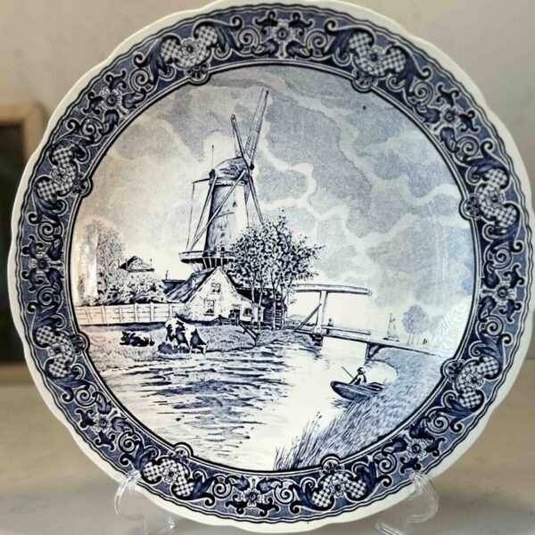 Delfts blauw bord van Boch