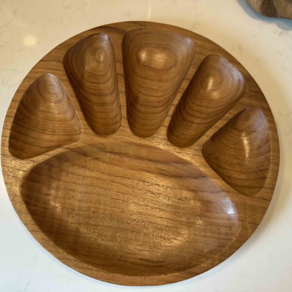 Teak houten serveerplateau