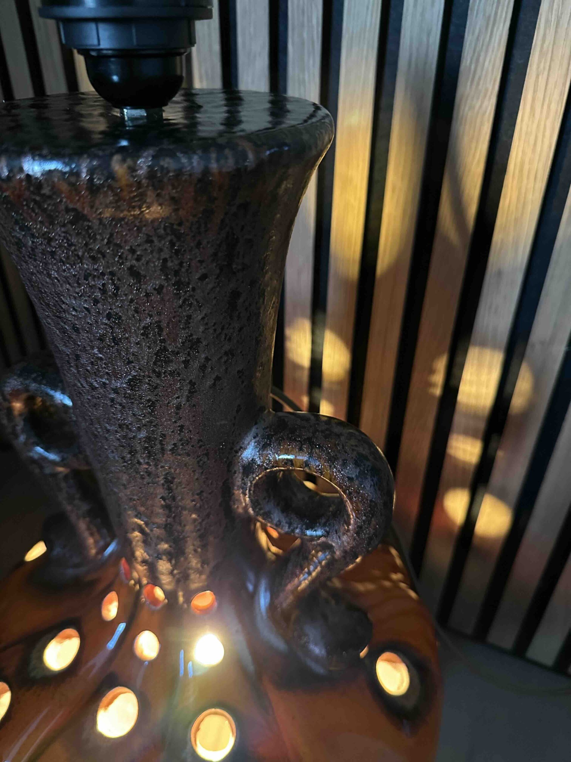 West Germany grote keramieke vloerlamp zonder kap - Afbeelding 6