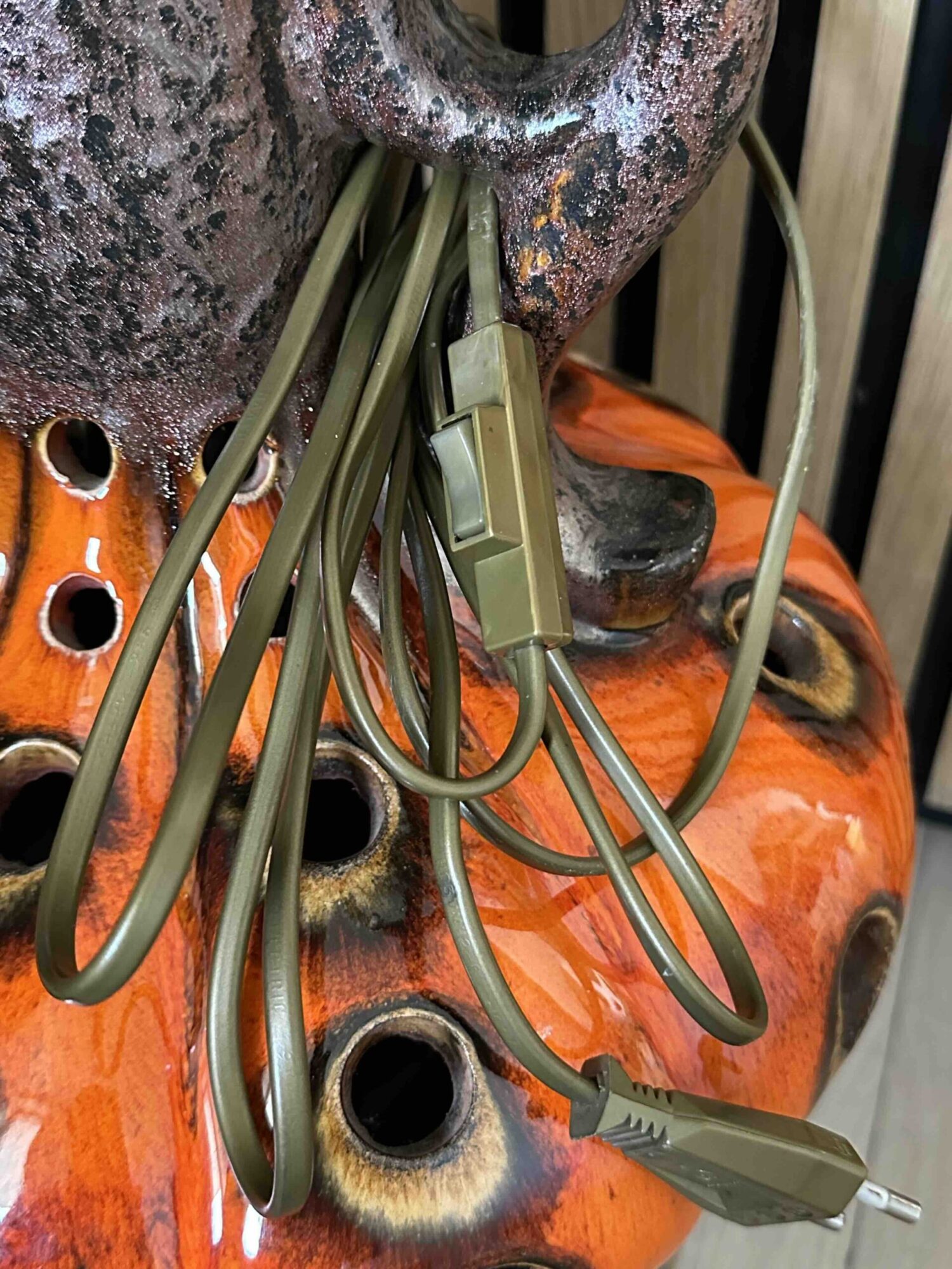 West Germany grote keramieke vloerlamp zonder kap - Afbeelding 2