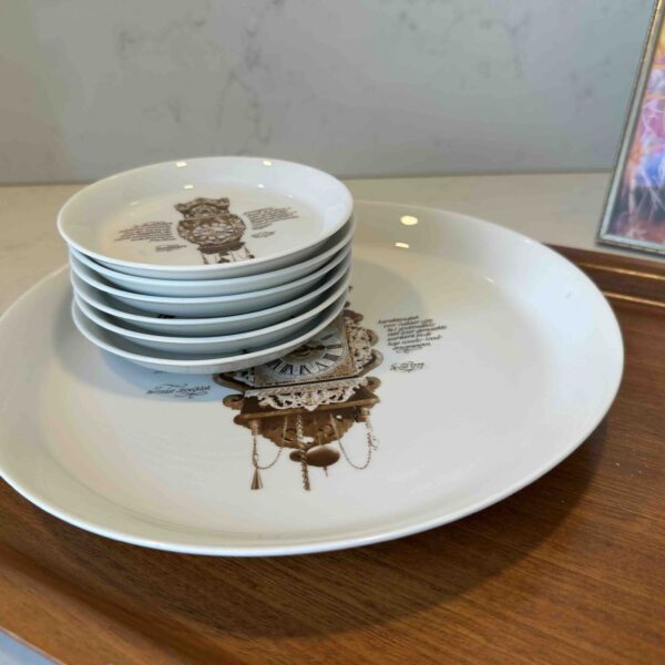 🕰️ Unieke vintage gebaksservies van Mitterteich Bavaria 🕰️